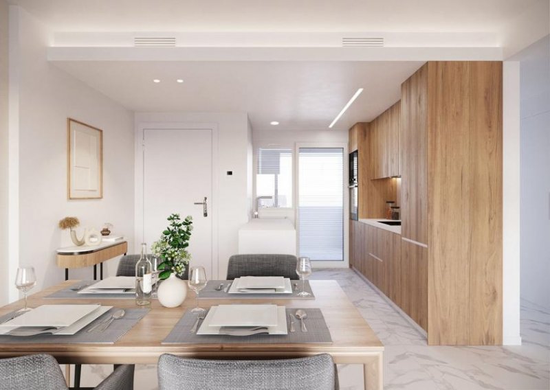 Punta Prima Appartements mit 3 Schlafzimmern, Klimaanlage, Fußbodenheizung in Bädern und Tiefgaragenstellplatz nur 400 m from Strand