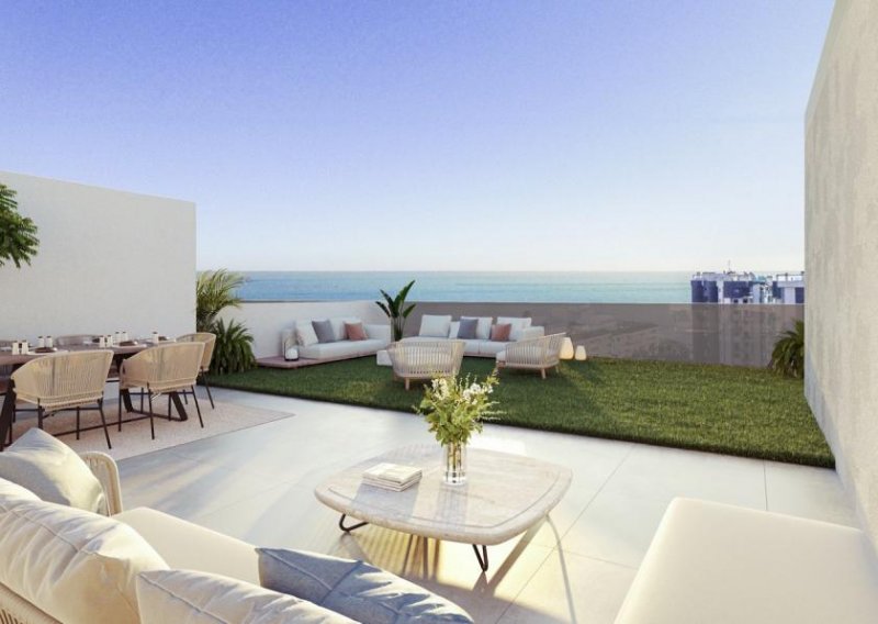 Punta Prima Penthouse-Wohnungen mit 2 Schlafzimmern, Dachterrasse, Klimaanlage, Fußbodenheizung in Bädern und Tiefgaragenstellplatz nur m