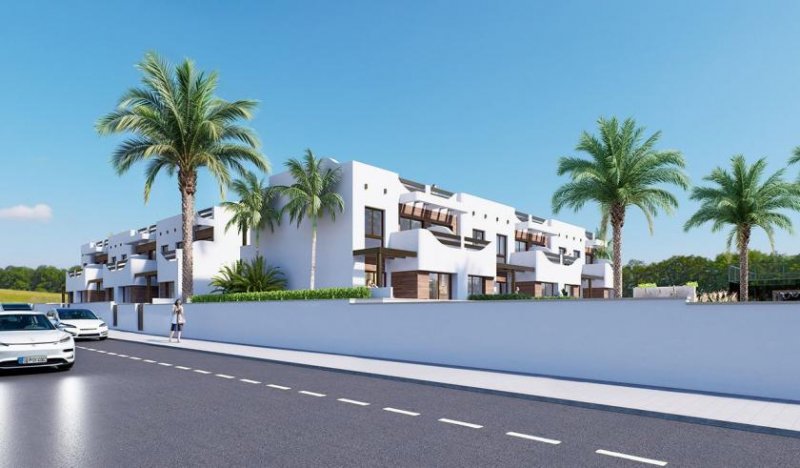 Torre de la Horadada Obergeschoss-Wohnungen mit 2 Schlafzimmern, 2 Bädern, Dachterrasse, Tiefgaragenstellplatz und Gemeinschaftspool nur 200 m vom