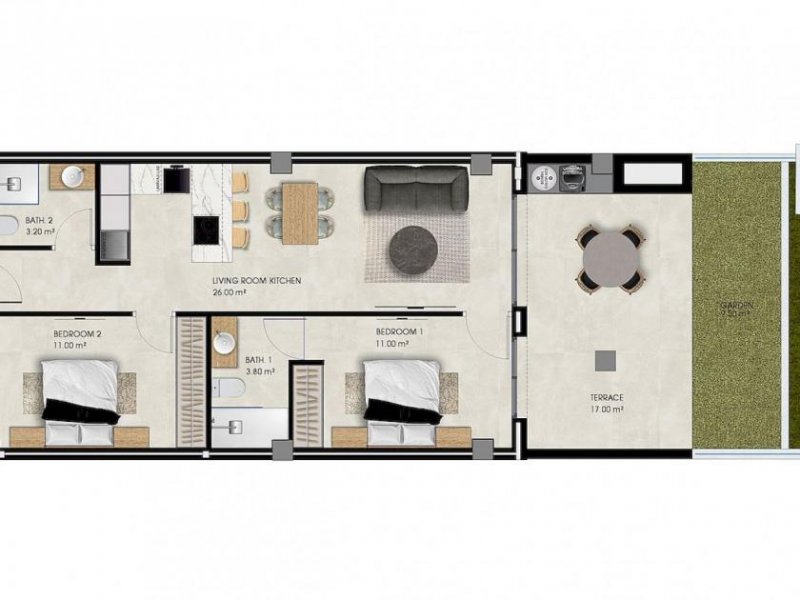 La Marina Moderner Wohnkomplex Neubau-Penthouse möbliert - 800 m zum El Pinet Strand Wohnung kaufen