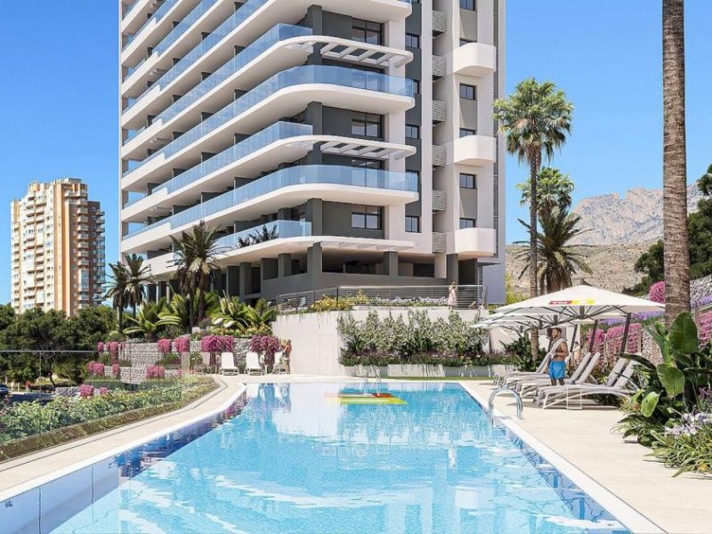 Benidorm Neubau-Apartment nahe Poniente-Strand - Meer- und Golfplatz-Blick Wohnung kaufen