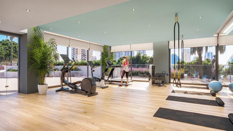 Benidorm Penthouse-Wohnungen mit 3 Schlafzimmern, 2 Bädern, Gäste-WC, Klimaanlage, Fußbodenheizung, Kfz-Stellplatz und Meerblick nur 1