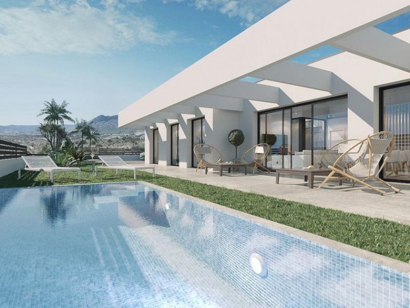 Benidorm Chice Neubau-Villa mit Pool - Blick auf Meer und Berge Haus kaufen