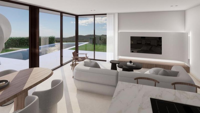 Finestrat Exklusive Villen mit 3 Schlafzimmern, 3 Bädern, Gäste-WC, Keller, Privatpool und Dachterrasse mit Meerblick in wunderschöner