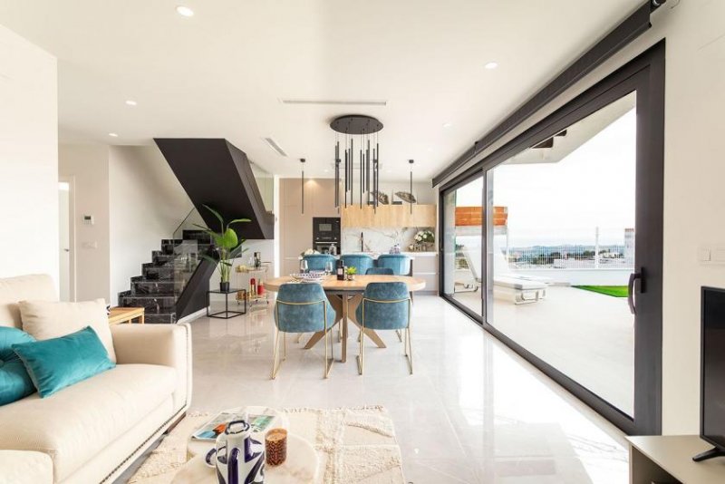 Finestrat Sehr schöne und moderne 4-Zimmer-Villen mit Privatpool und Meerblick Haus kaufen