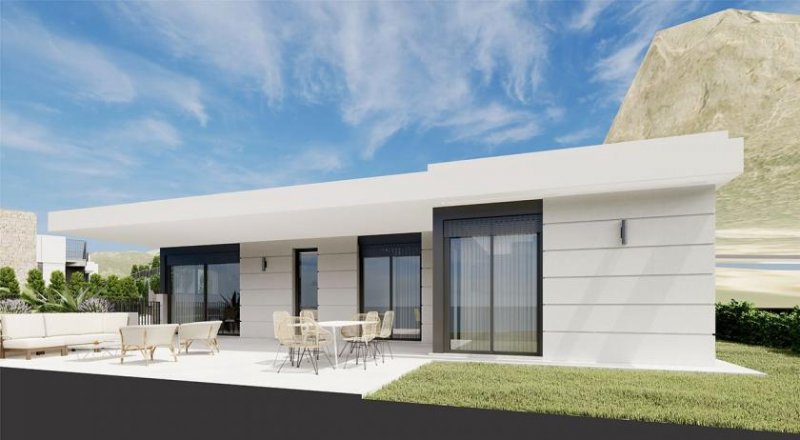 Polop Villen mit 3 Schlafzimmern, 2 Bädern, Klimaanlage, Gemeinschaftspool, Dachterrasse und Garage Haus kaufen