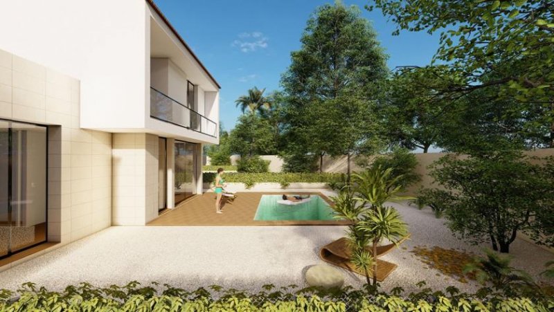 La Nucía Villen mit 3 Schlafzimmern, 3 Bädern, Klimaanlage, Einbauküchen mit Elektrogeräten, Meerblick, Privatpool und Kfz-Stellplatz