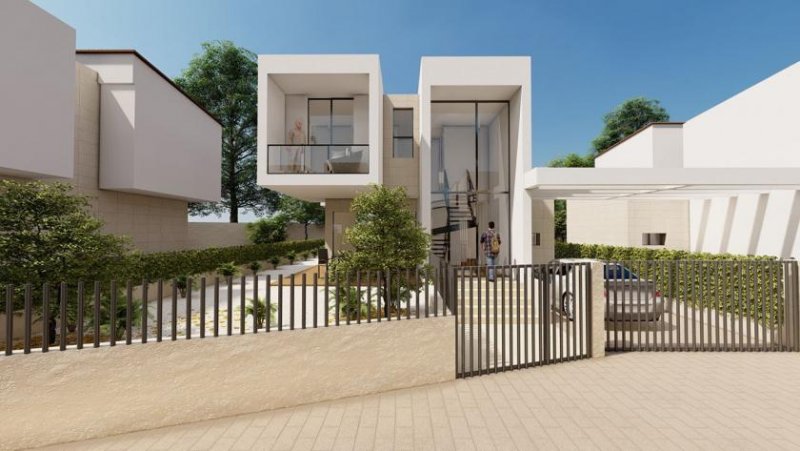 La Nucía Villen mit 3 Schlafzimmern, 3 Bädern, Klimaanlage, Einbauküchen mit Elektrogeräten, Meerblick, Privatpool und Kfz-Stellplatz
