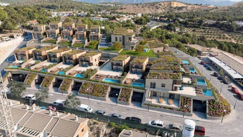 La Nucia Exklusive Villen mit 3 Schlafzimmern, 3 Bädern, Klimaanlage, Fußbodenheizung, Kfz-Stellplätzen, Privatpool und Meerblick Haus