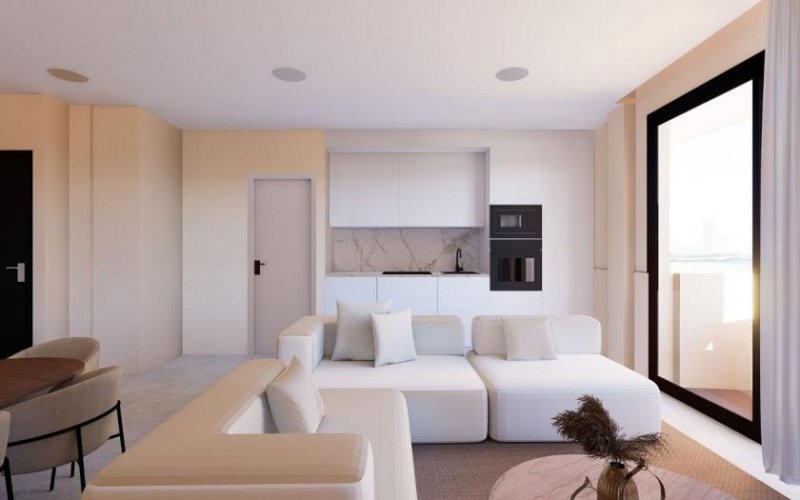 El Campello Penthouse-Wohnungen mit 2 Schlafzimmern, 2 Bädern, Dachterrasse, Klimaanlage, Meerblick und Gemeinschaftspool nur 200 m vom