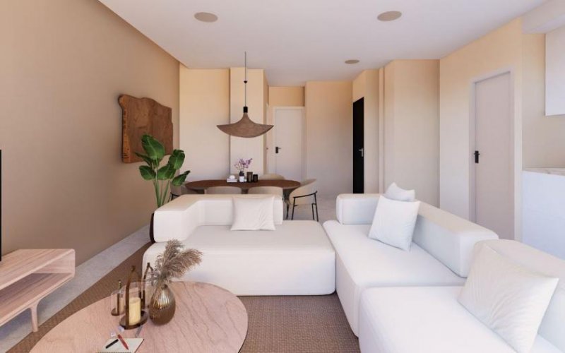 El Campello Penthouse-Wohnungen mit 2 Schlafzimmern, 2 Bädern, Dachterrasse, Klimaanlage, Meerblick und Gemeinschaftspool nur 200 m vom