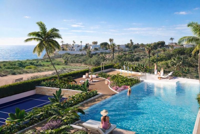 El Campello Reihenhäuser mit 3 Schlafzimmern, 2 Bädern, Gäste-WC, Keller/Garage, Meerblick und Gemeinschaftspool in exkusiver Anlage am