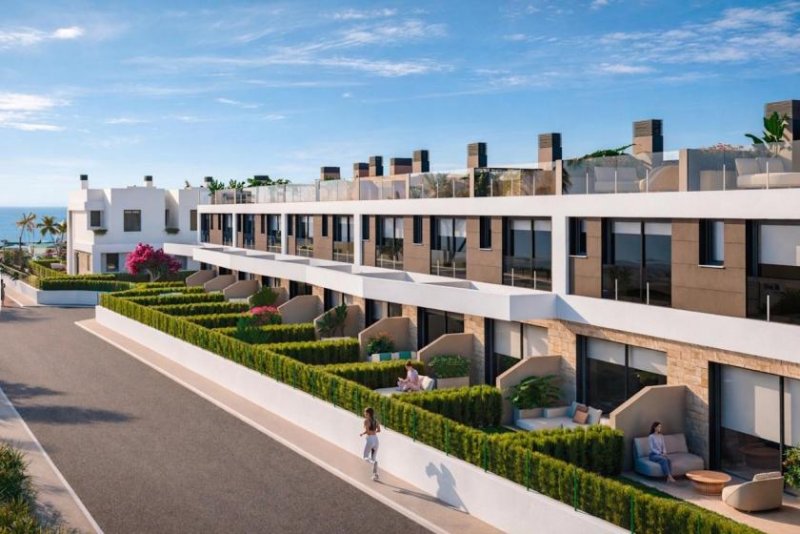 El Campello Reihenhäuser mit 3 Schlafzimmern, 2 Bädern, Gäste-WC, Keller/Garage, Meerblick und Gemeinschaftspool in exkusiver Anlage am