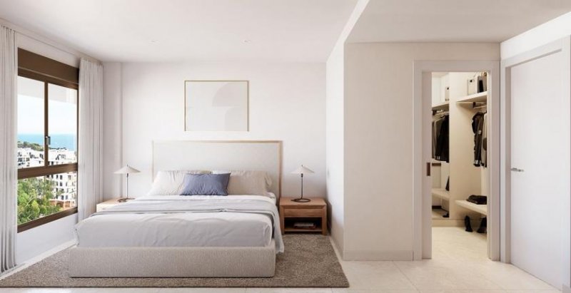 Villajoyosa Appartements mit 3 Schlafzimmern, 2 Bädern, Klimaanlage, Fußbodenheizung in Bädern, Tiefgaragenstellplatz und nur 500 m vom