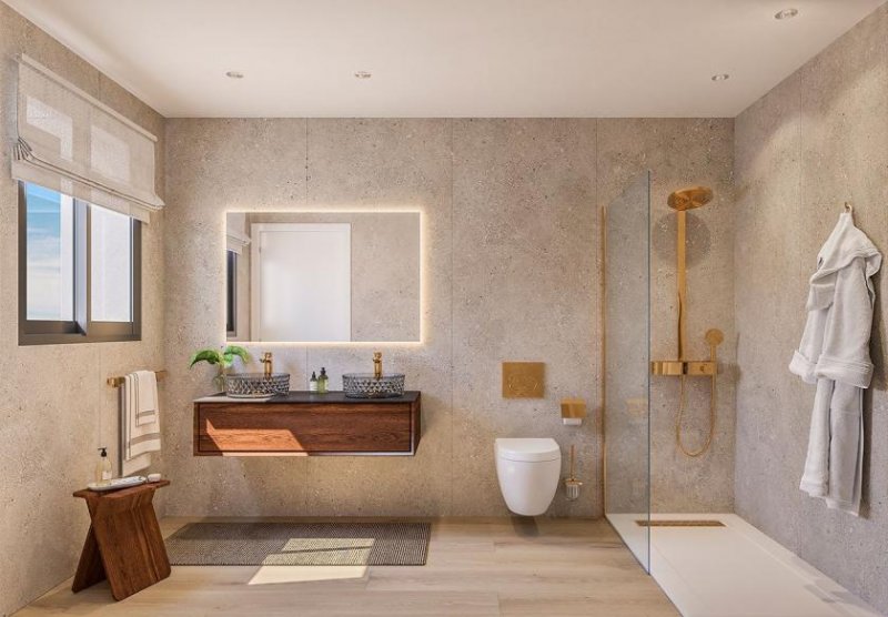 Villajoyosa Penthouse-Wohnungen mit 2 Schlafzimmern, Klimaanlage, Fußbodenheizung in Bädern, Tiefgaragenstellplatz und Gemeinschaftspool m