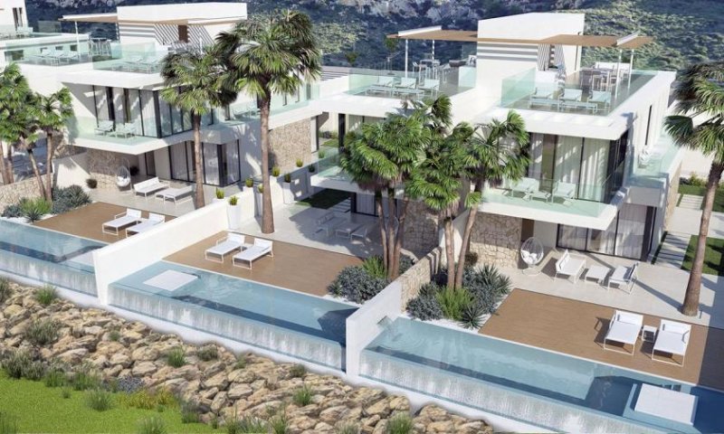 Aspelhorn Exklusive Doppelhaushälften mit 3 Schlafzimmern, Keller/Garage, Dachterrasse, Privatpool und fantastischem Ausblick auf den