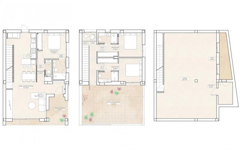 Hondón de las Nieves Moderne Villen mit 3 Schlafzimmern, 3 Bädern, Gäste-WC, Keller, Klimaanlage und Privatpool in wunderschöner Umgebung Haus