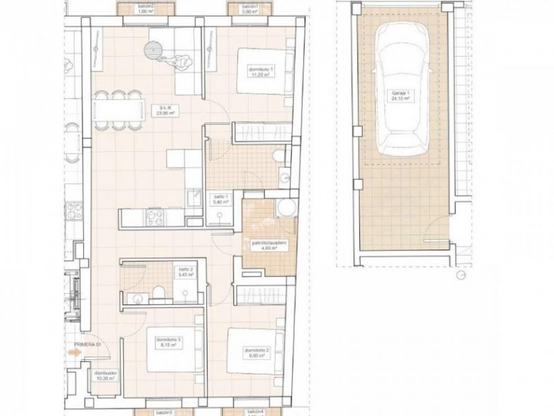 Hondon de las Nieves Stilvolle Neubauwohnungen in einer ruhigen Tallage mit atemberaubendem Blick auf die Weinberge Wohnung kaufen