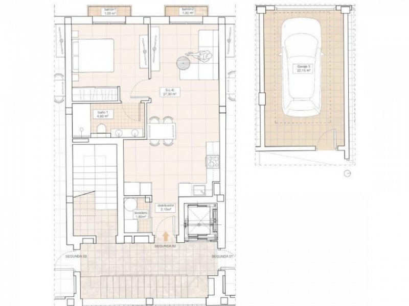 Hondon de las Nieves Stilvolle Neubauwohnungen in einer ruhigen Tallage mit atemberaubendem Blick auf die Weinberge Wohnung kaufen