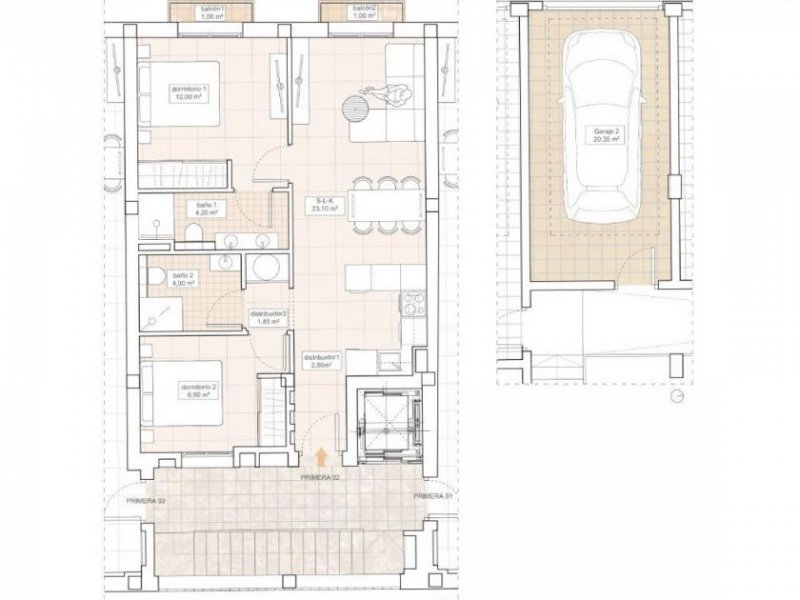 Hondon de las Nieves Stilvolle Neubauwohnungen in einer ruhigen Tallage mit atemberaubendem Blick auf die Weinberge Wohnung kaufen