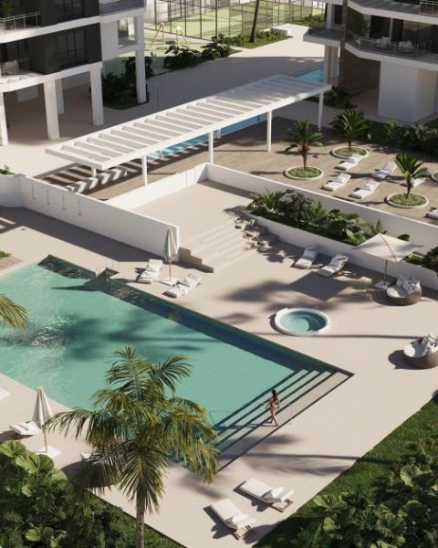 Calpe Appartements mit 2 Schlafzimmern, 2 Badezimmern, Klimaanlage, Tiefgaragenstellplatz, Gemeinschaftspool und Meerblick nur 200 m