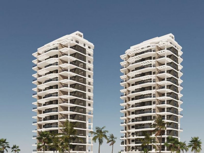Calpe Appartements mit 2 Schlafzimmern, 2 Badezimmern, Klimaanlage, Tiefgaragenstellplatz, Gemeinschaftspool und Meerblick nur 200 m