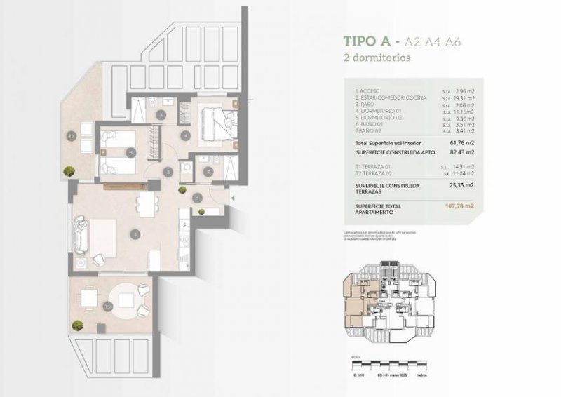 Calpe Appartements mit 2 Schlafzimmern, 2 Badezimmern, Klimaanlage, Tiefgaragenstellplatz, Gemeinschaftspool und Meerblick nur 200 m