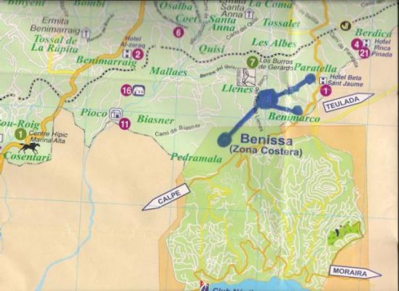 Benissa Grundstück mit Panoramablick Grundstück kaufen