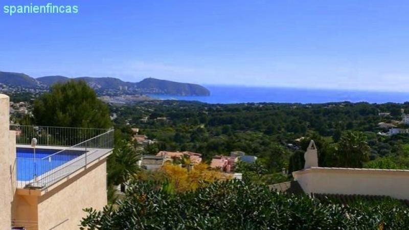 Moraira Benimeit wunderschöne geräumige Villa 333qm, phantastischer Meerblick, 8 Räume, Appartement, Pool auf 1405qm Grund Haus kaufen