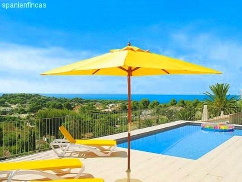 Moraira Benimeit wunderschöne geräumige Villa 333qm, phantastischer Meerblick, 8 Räume, Appartement, Pool auf 1405qm Grund Haus kaufen