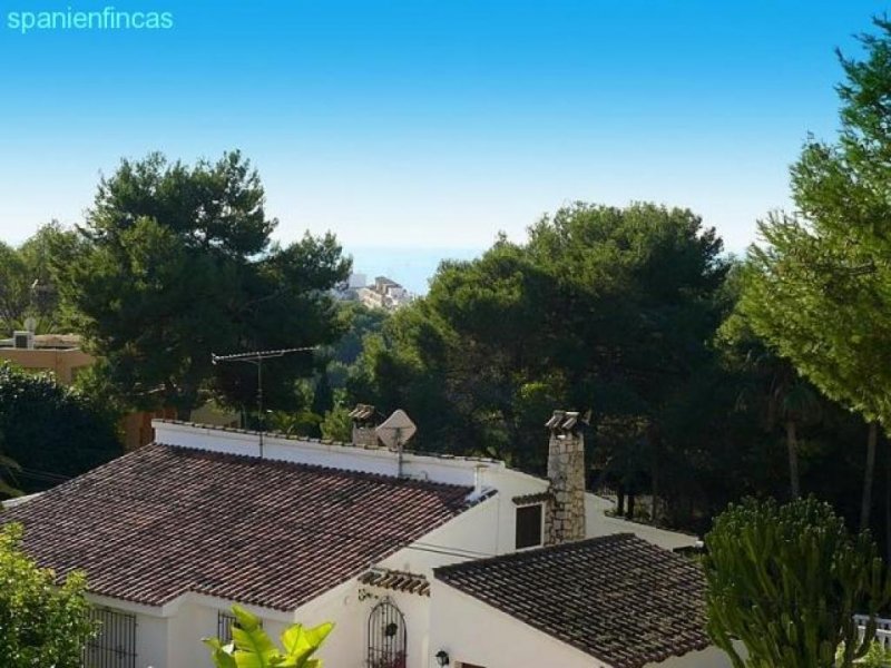 Moraira El Portet Meerblick freistehende Villa Finca 194qm, 4 SZ, Heizung, Klima, beheiztes Schwimmbecken, Grund 804qm Haus kaufen