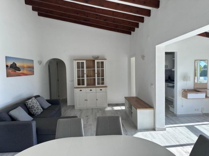 Moraira Eingeschossige Villa mit 3 Schlafzimmern, 1 Bad, 1 Gäste-WC, Meerblick und Privatpool in La Sabatera Haus kaufen