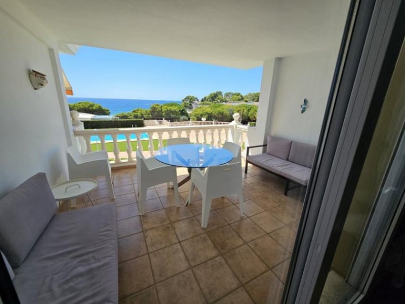 Moraira Maisonette-Wohnung mit 2 Schlafzimmern, 1 Bad, 2 Tiefgaragenstellplätzen, Gemeinschaftspool und Meerblick Wohnung kaufen