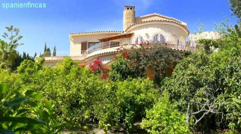Moraira PROVISIONSFREI !!! 243 qm Villa + 80 qm Natursteinhaus auf 1.857 qm Grundstück + 1.014qm Baugrundstück, Meeresnähe Haus