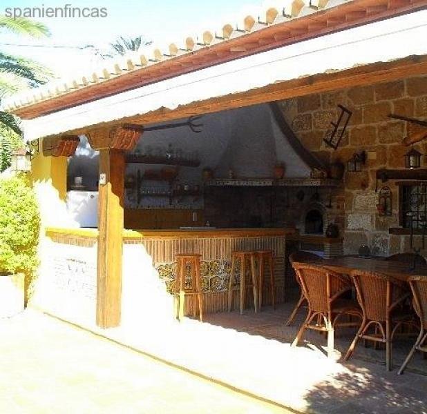 Xabia Javea PROVISIONSFREI, spanisch rustikale Villa: 400 qm, Schlafzimmer: 4, Badezimmer: 2+1, toller Pool, Heizung, Klima, Garage: 3, qm