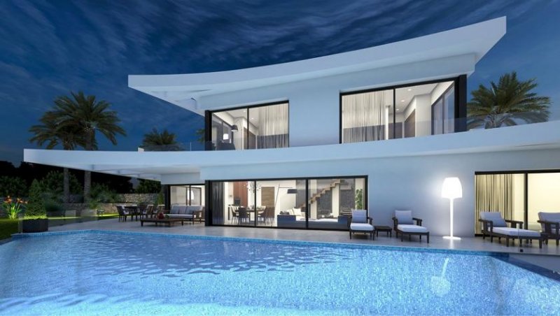 Pego Wunderschöne moderne Villa mit 3 Schlafzimmern, 3 Bädern, 1 Gäste-WC, Privatpool und Meerblick in Monte Pego Haus kaufen