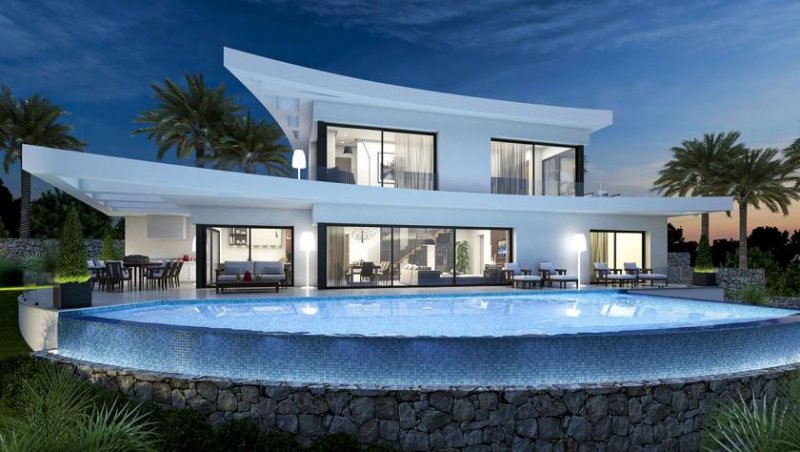 Pego Wunderschöne moderne Villa mit 3 Schlafzimmern, 3 Bädern, 1 Gäste-WC, Privatpool und Meerblick in Monte Pego Haus kaufen