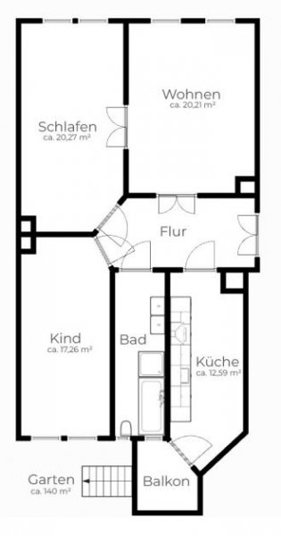 Leipzig WALDSTRASSENVIERTEL + 3 RAUM + EG + EIGENER GARTEN + VERMIETET Wohnung kaufen