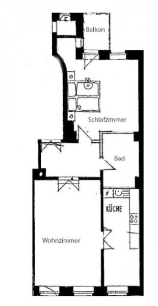Leipzig NEUSTADT + 2 RAUM WOHNUNG ZUM KAUF + BALKON Wohnung kaufen