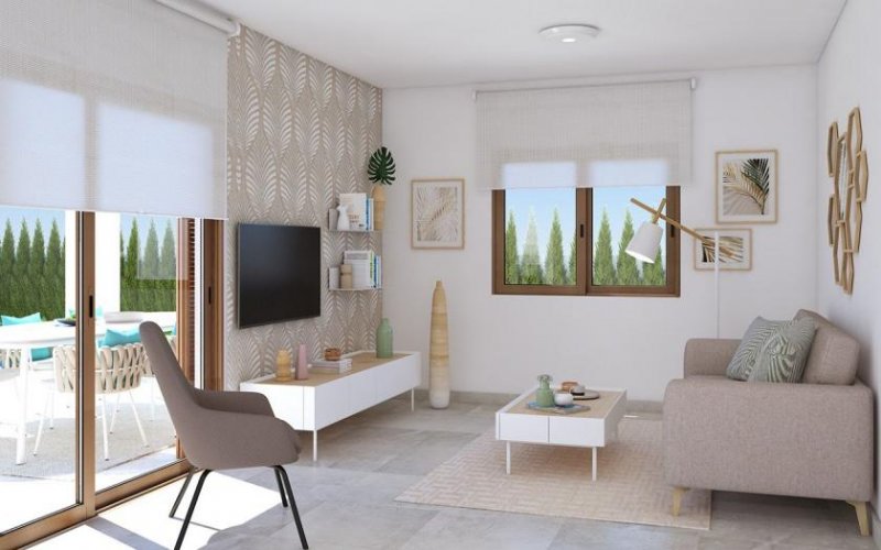 San Juan de los Terreros Doppelhaushälften mit 2 Schlafzimmern, 2 Bädern, Keller, Dachterrasse mit Meerblick und optionalem Privatpool nur 400 m vom