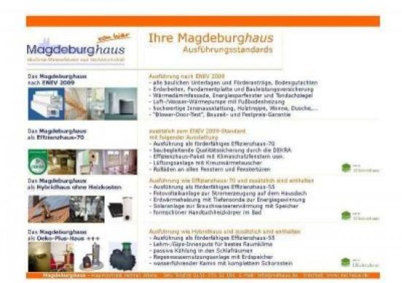 Merseburg Das Magdeburghaus- "Bungalow Thale" modern oder klassisch Sie haben die Wahl als Effizienzhaus 70 Haus kaufen