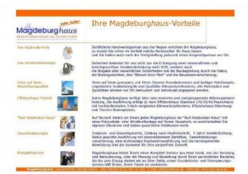 Zeitz Das Magdeburghaus- "Bungalow Thale" modern oder klassisch Sie haben die Wahl als Effizienzhaus 70 Haus kaufen