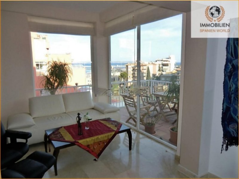 Palma de Mallorca Wundervolle, helle Wohnung mit einem Blick auf den Hafen in El Terreno La Bonanova- Mallorca. Wohnung kaufen