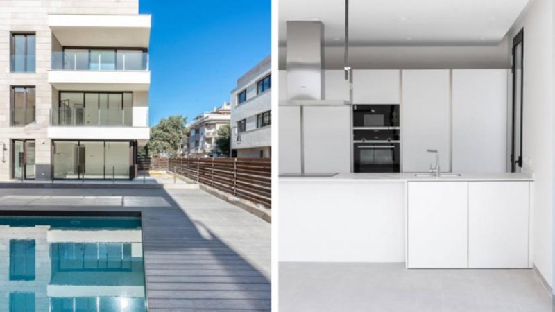 Palma Neubau Penthouse mit Pool in Portixol/El Molinar Wohnung kaufen