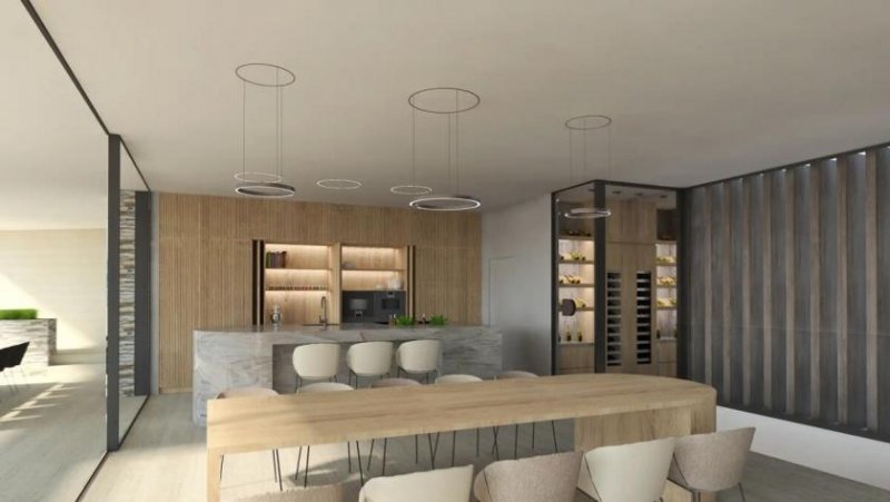 Palma De Mallorca Exklusives Baugrundstück mit genehmigtem Villenprojekt und Panoramameerblick in Son Vida Grundstück kaufen