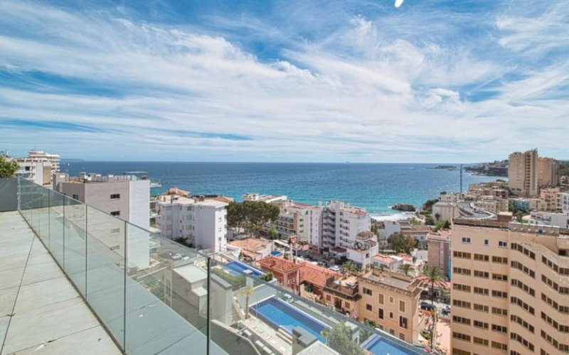Palma / Cala Major Neubau: Luxus-Penthouse mit Meerblick, Dachterrasse und privatem Pool Wohnung kaufen