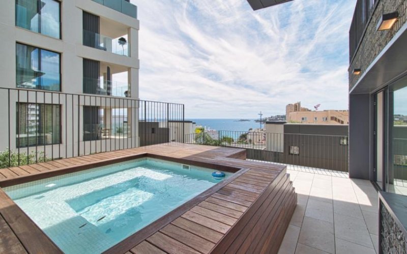 Palma / Cala Major Neubau: Luxuswohnung mit Meerblick und privatem Pool in Cala Major Wohnung kaufen