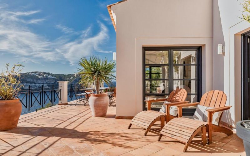 Andratx / Port d'Andratx Exklusive Villa im Fincastil mit atemberaubendem Meer- und Hafenblick Haus kaufen