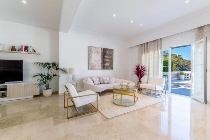 Andratx / Urbanització Es Camp de Mar Gepflegte Mediterrane Villa in begehrte Lage und mit traumhaften Meerblick Haus kaufen