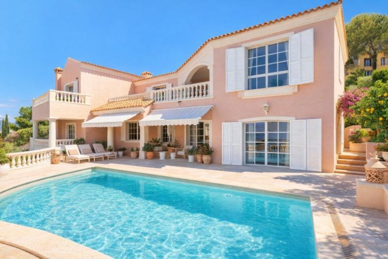 Andratx / Urbanització Es Camp de Mar Luxus-Meerblickvilla in Camp de Mar mit Salzwasserpool, Einliegeroption und Top-Ausstattung Haus kaufen